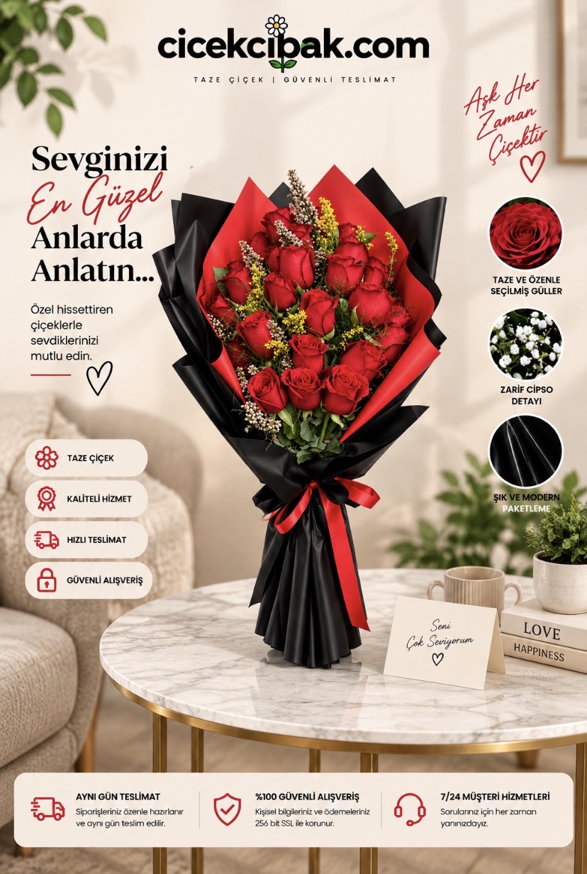 21 Kırmızı Gül