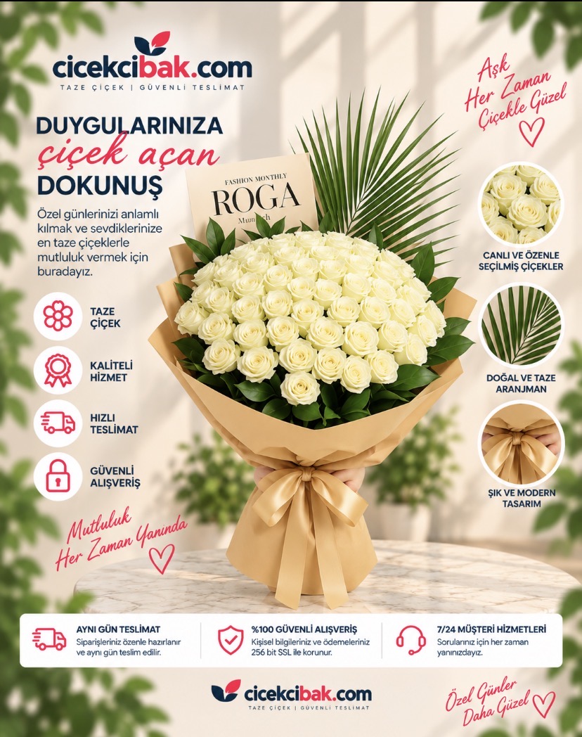 150 Beyaz Gül