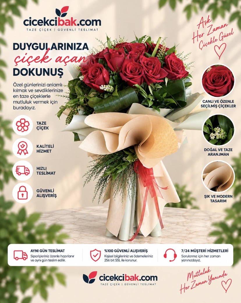 13'Lü Kırmızı Gül Buketi