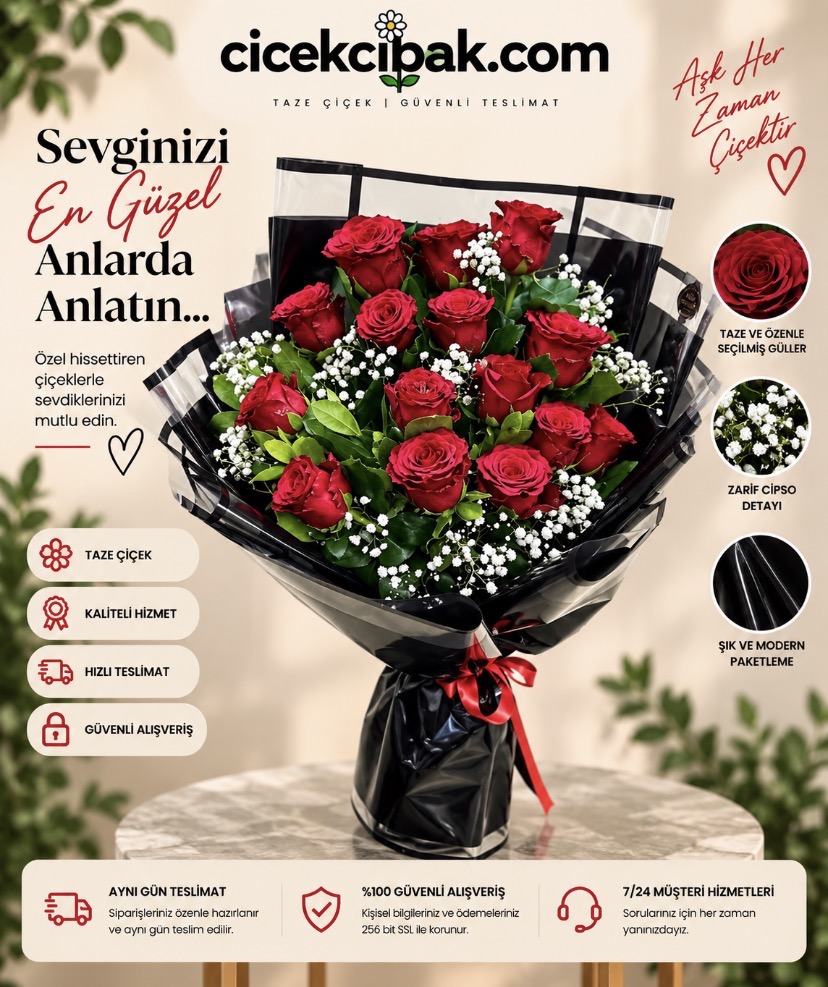 15 Kırmızı Gül