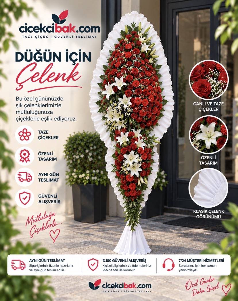 Çift Katlı Tasarım Çelenk