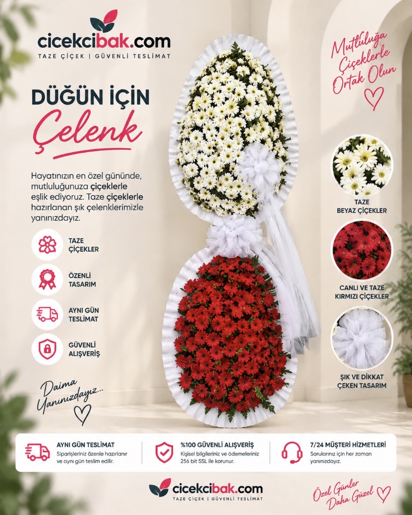 Çift Katlı Tasarım Çelenk