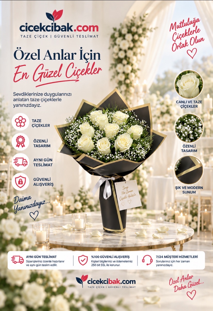 Beyaz Gül Buketi