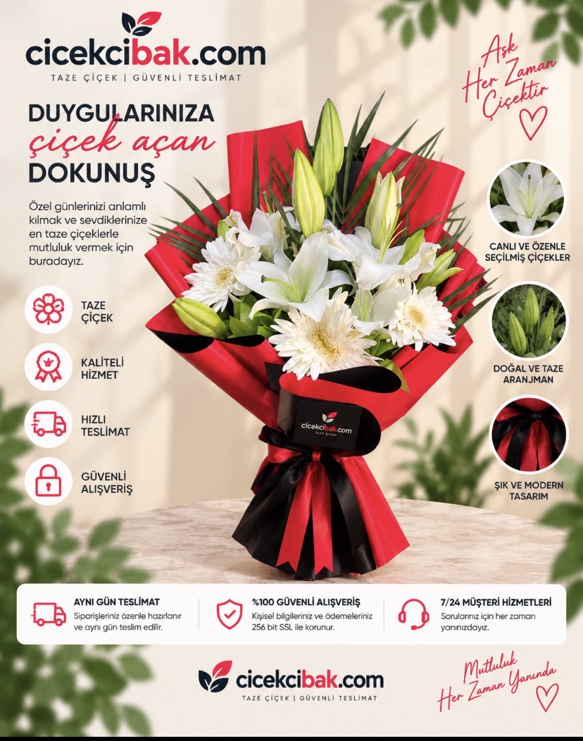 Lilyum Ve Gerbera Buketi