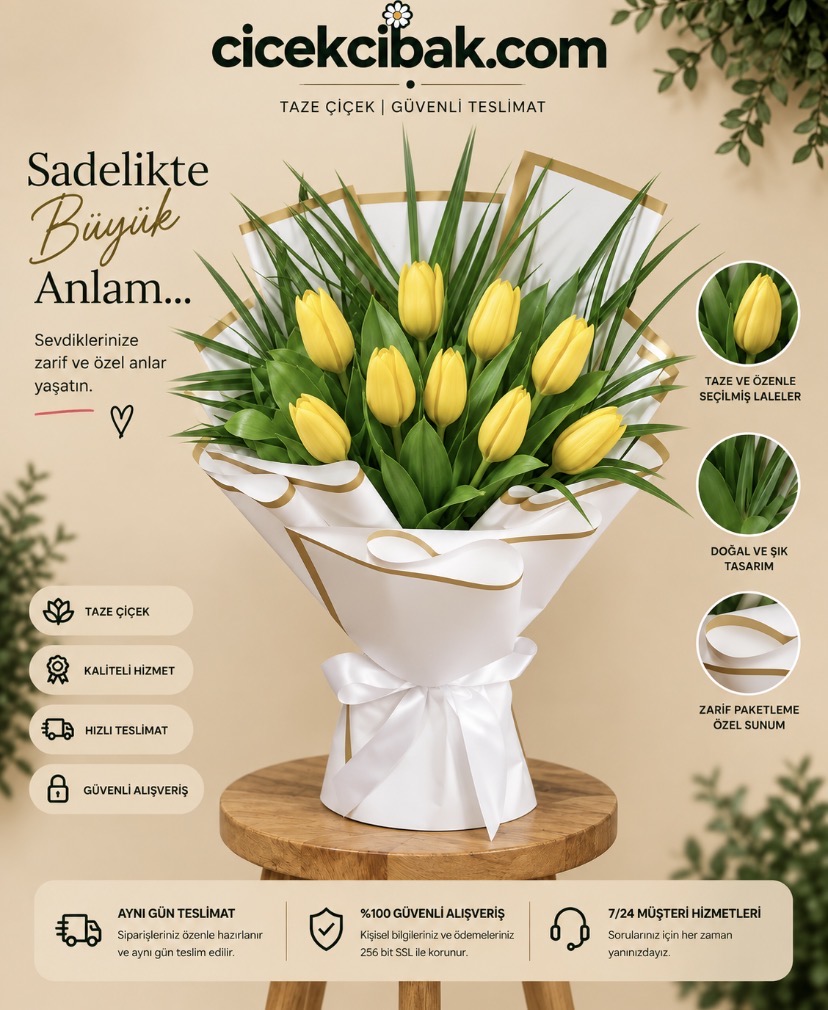 Sarı Lale Buketi